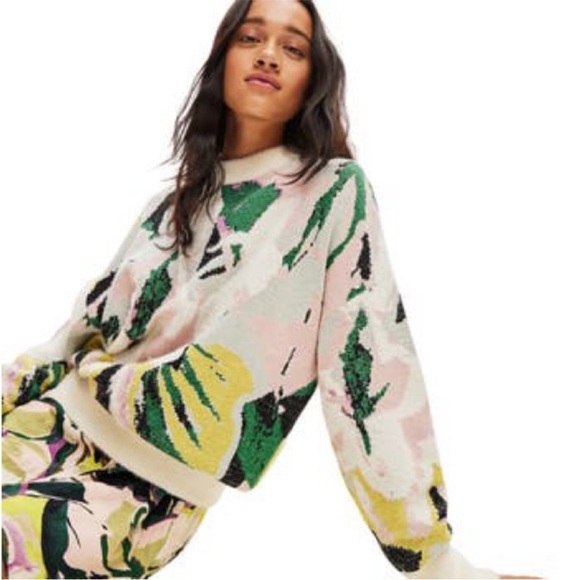 Desigual OVERSIZED ARTY JERSEY sweater - Picture 2 of 11